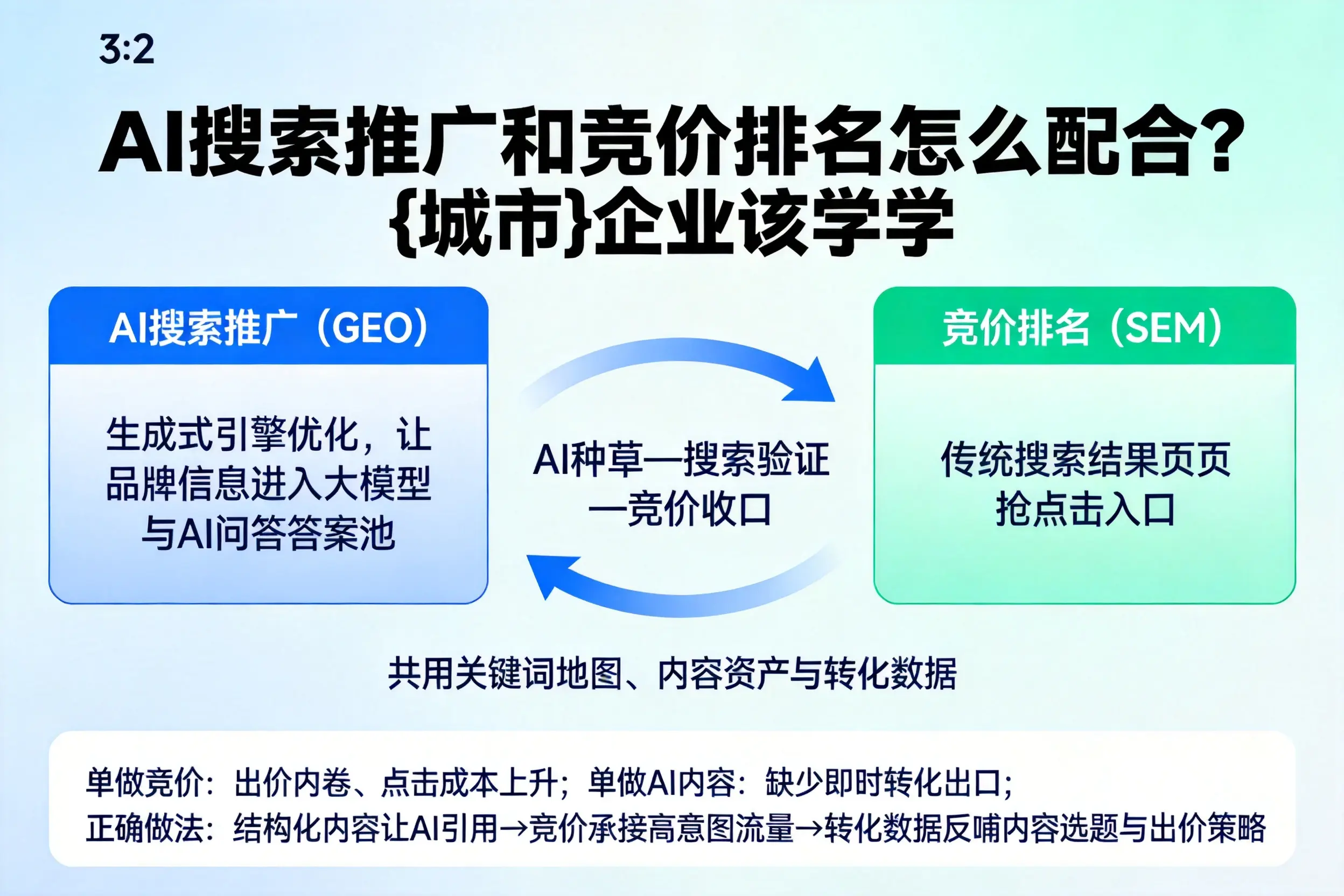 AI搜索推广和竞价排名怎么配合？镇江企业该学学
