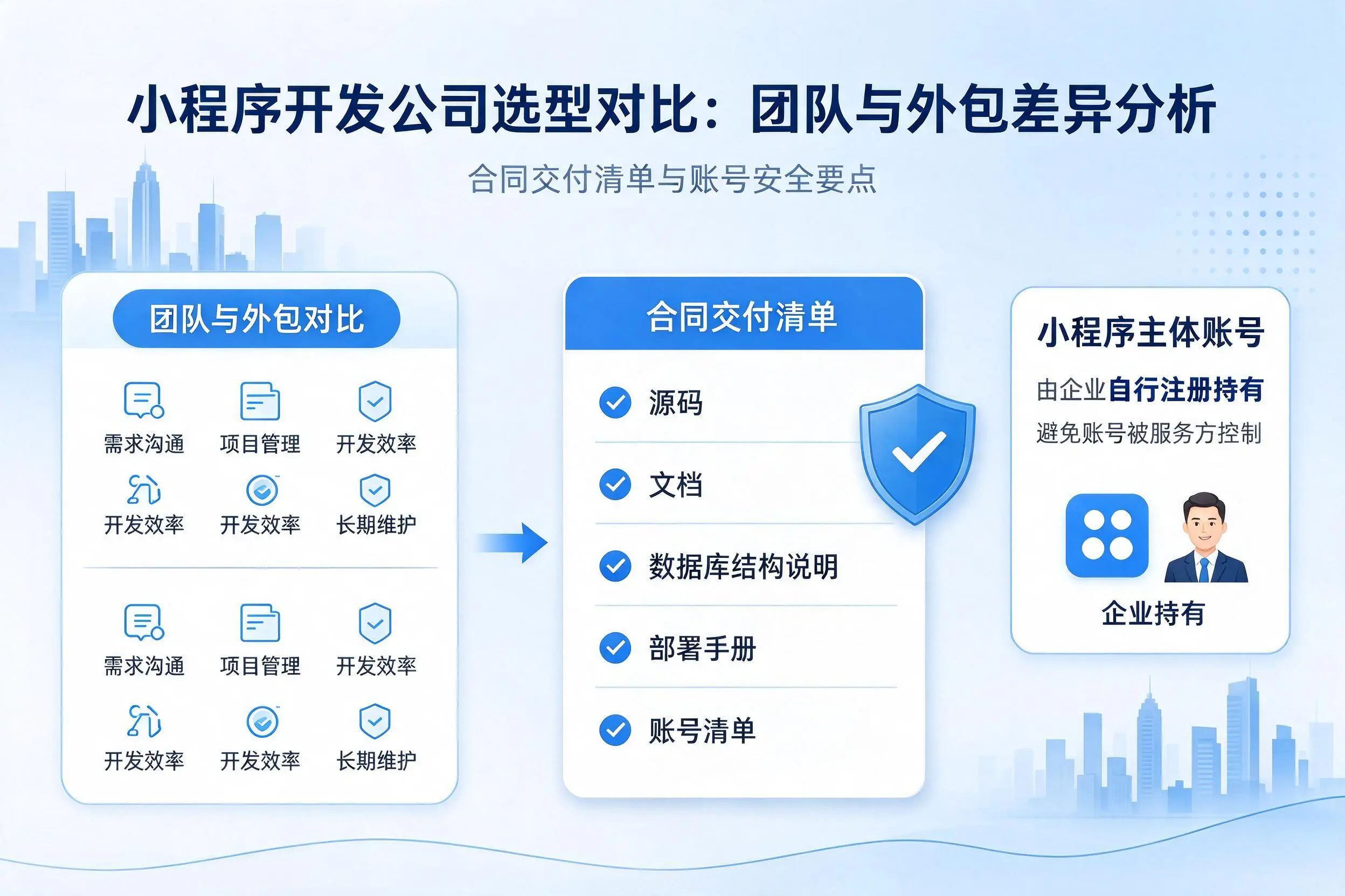 镇江小程序开发公司选型对比:团队与外包差异分析