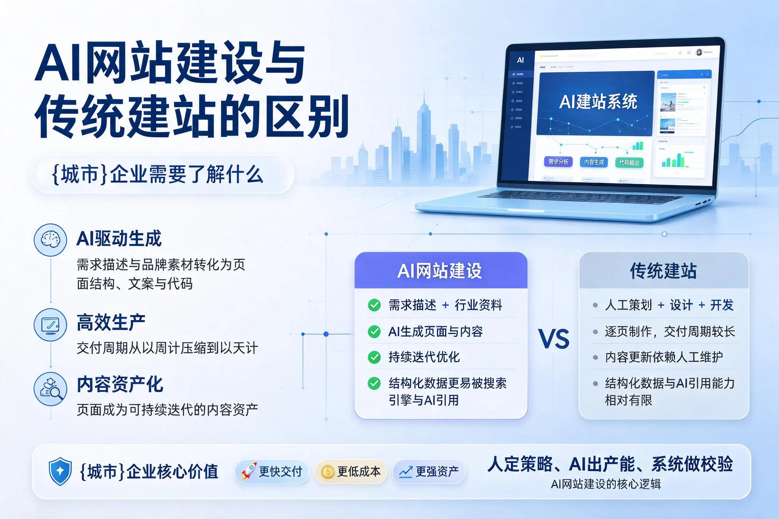 AI网站建设与传统建站的区别,镇江企业需要了解什么