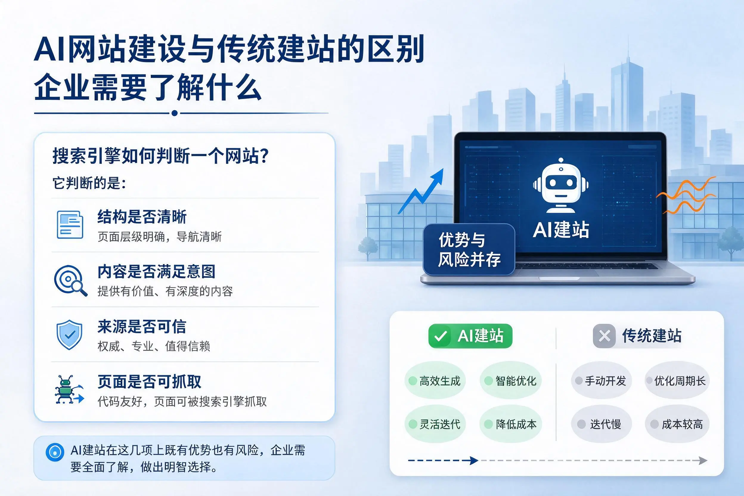 AI网站建设与传统建站的区别,镇江企业需要了解什么
