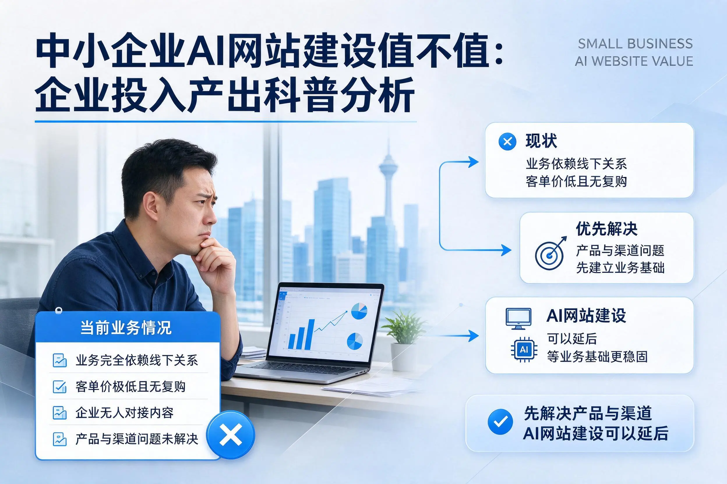 中小企业AI网站建设值不值:镇江企业投入产出科普分析