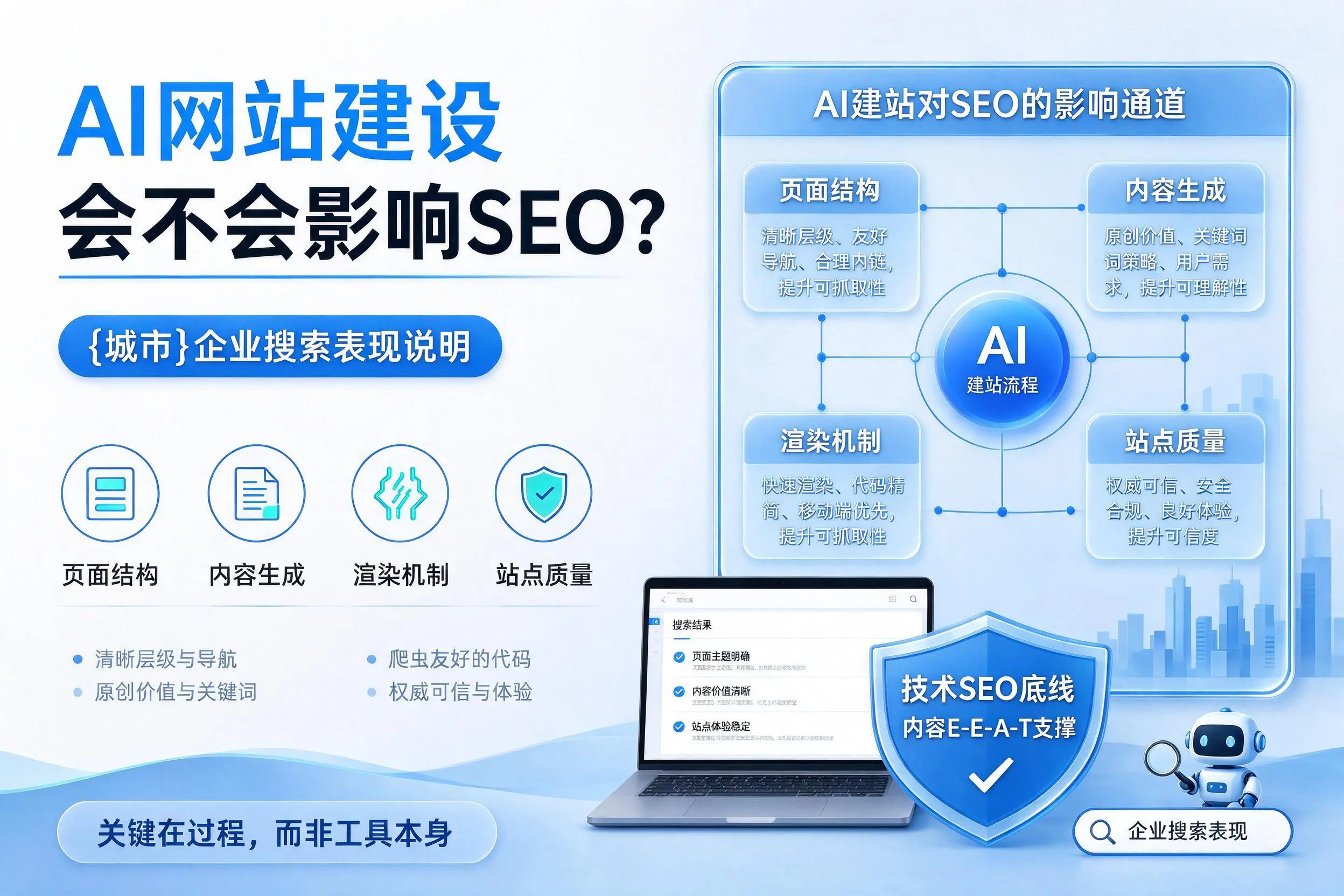 AI网站建设会不会影响SEO?镇江企业搜索表现说明