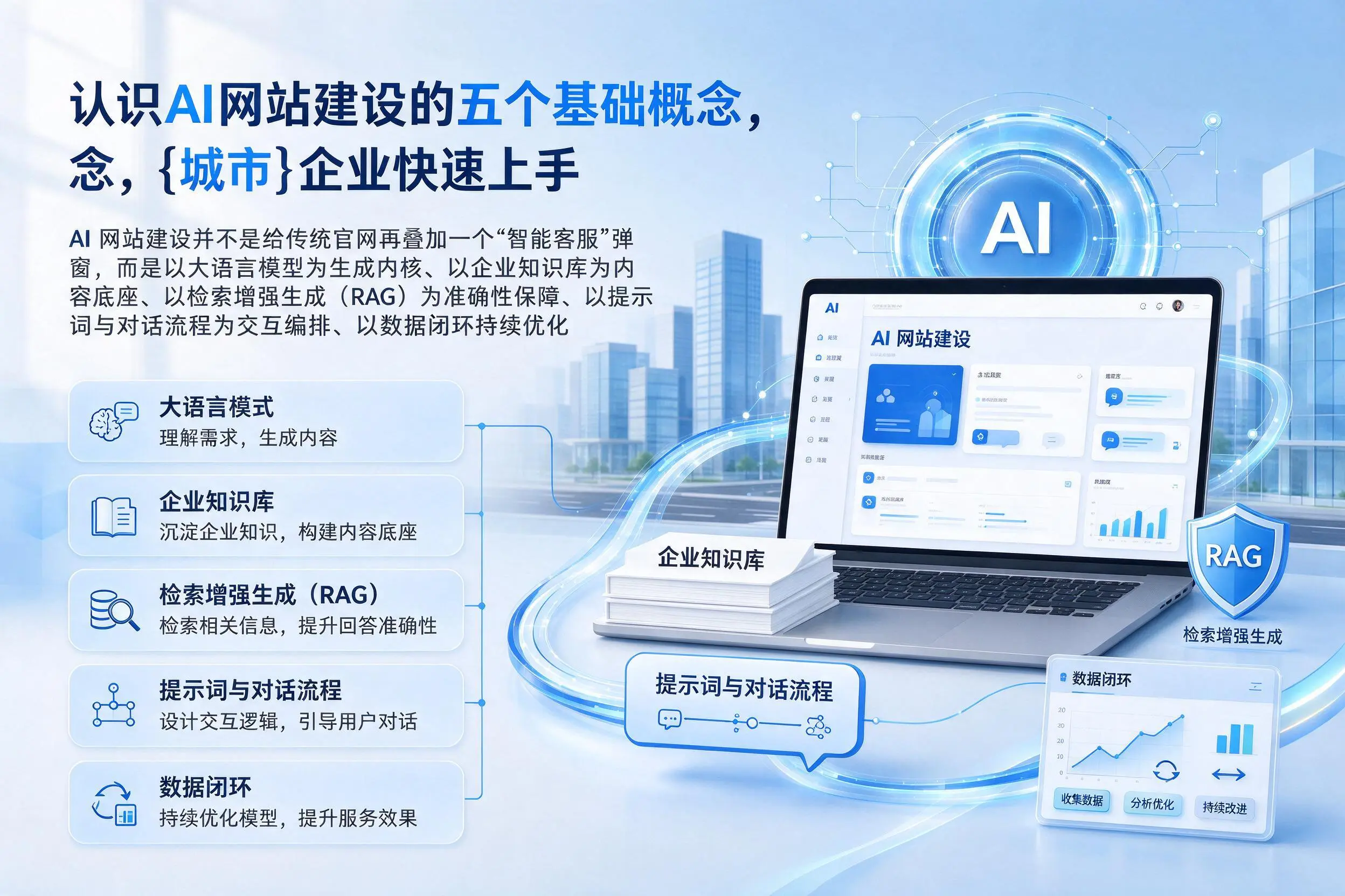 认识AI网站建设的五个基础概念，镇江企业快速上手