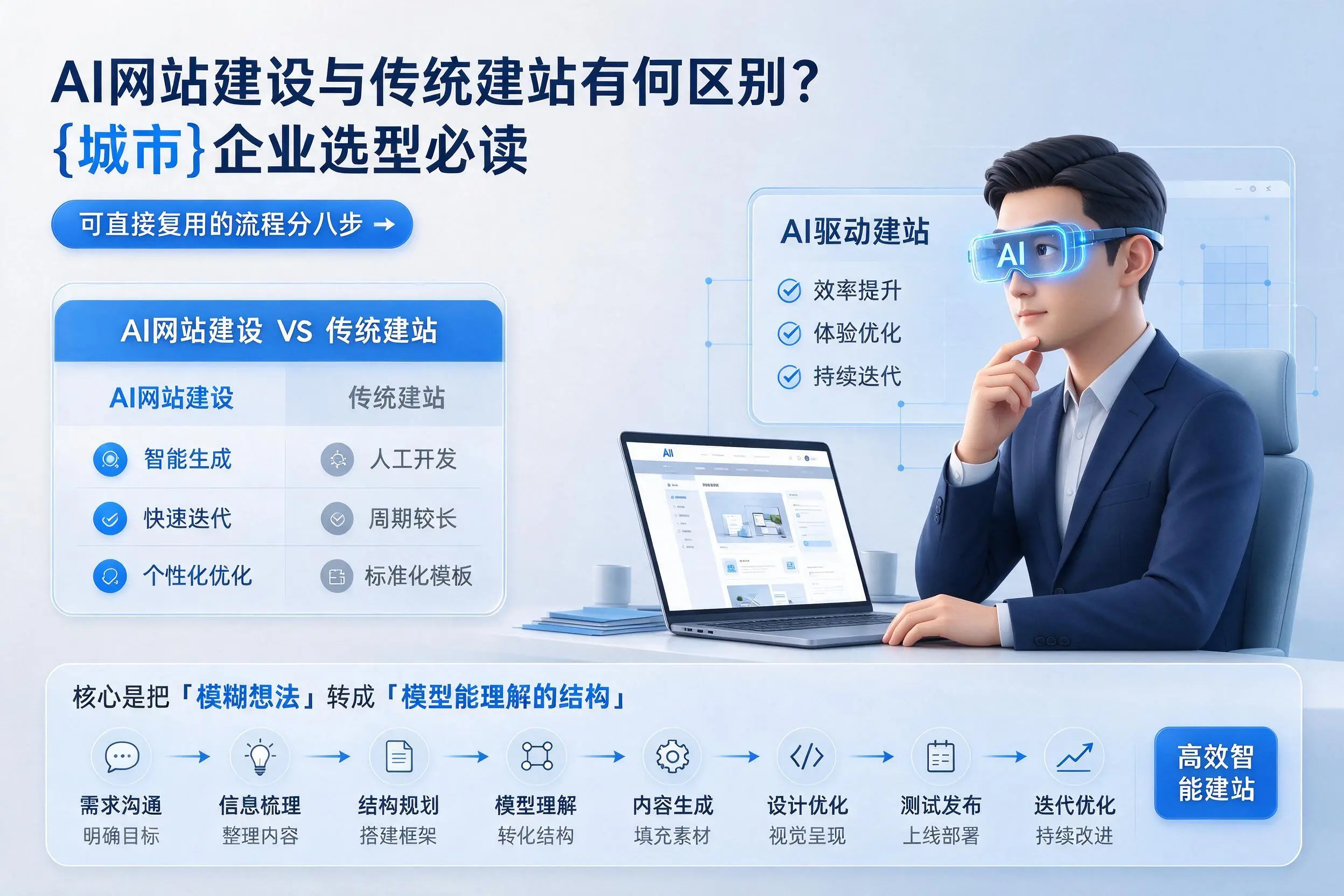 AI网站建设与传统建站有何区别？镇江企业选型必读