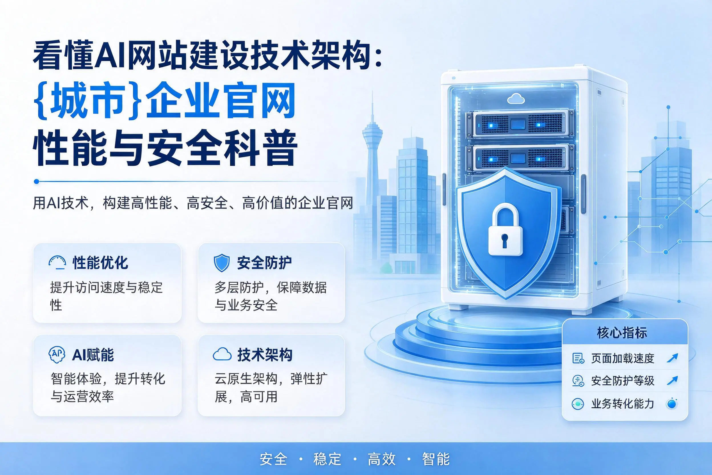 看懂AI网站建设技术架构：镇江企业官网性能与安全科普