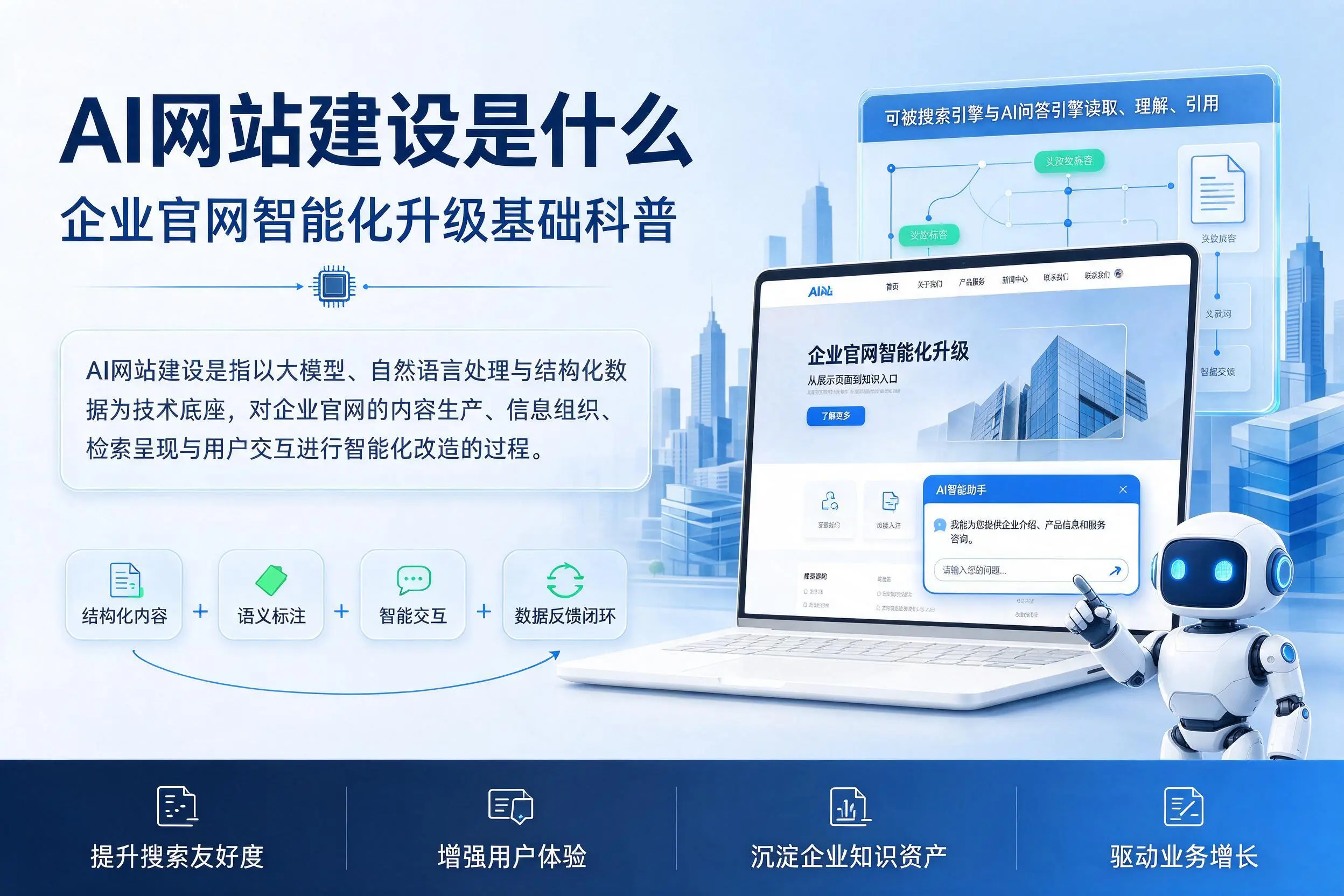 AI网站建设是什么：镇江企业官网智能化升级基础科普