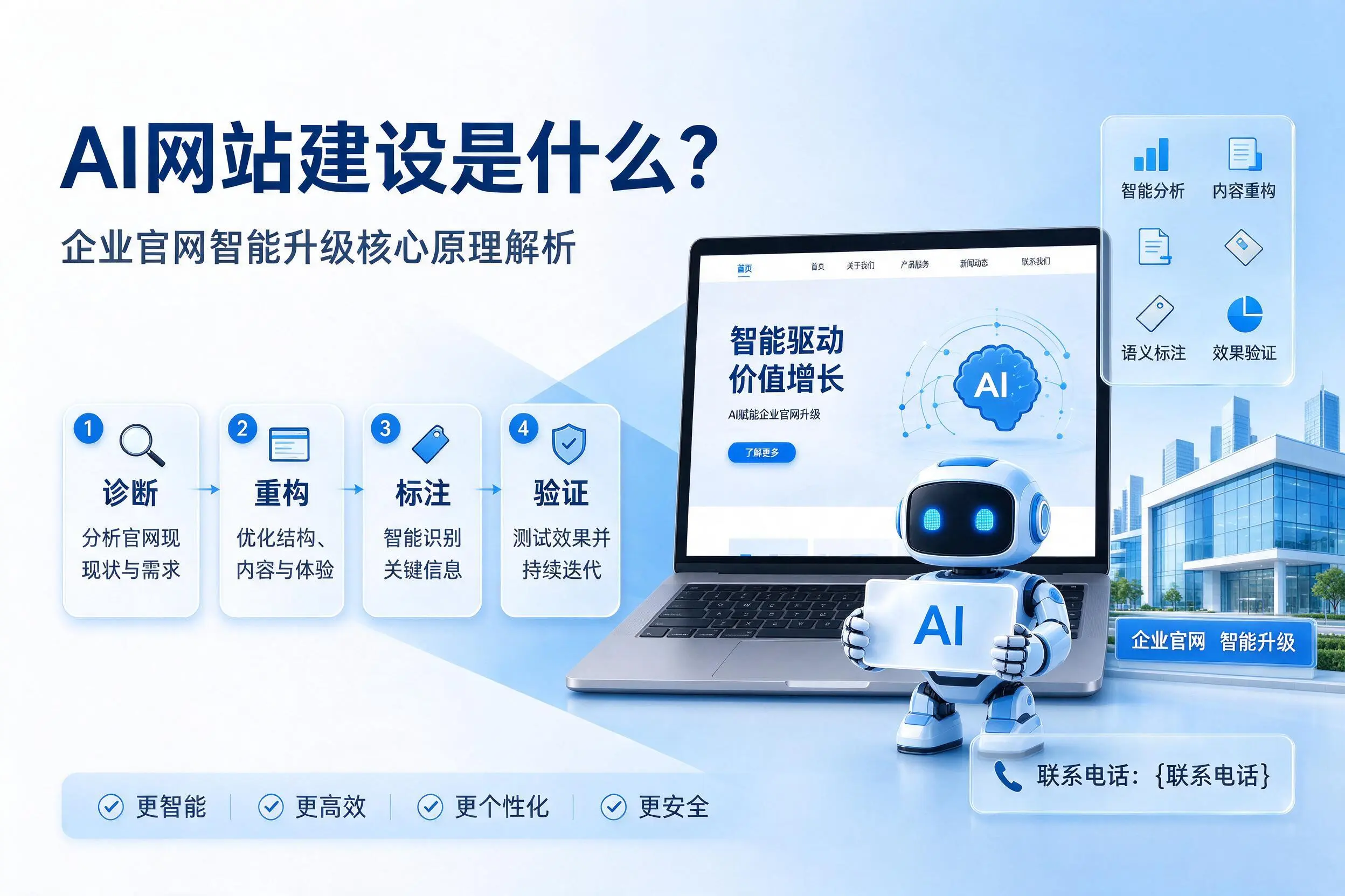 AI网站建设是什么？镇江企业官网智能升级核心原理解析