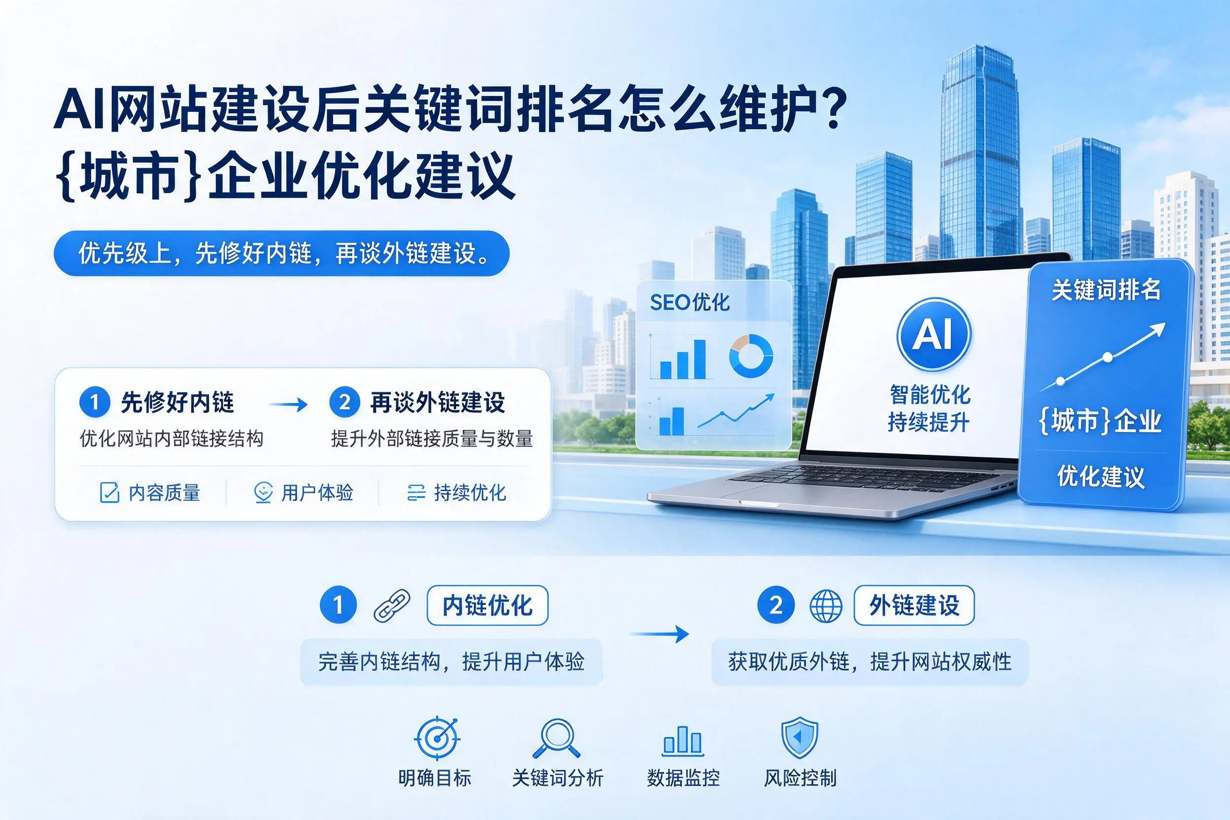 AI网站建设后关键词排名怎么维护？镇江企业优化建议