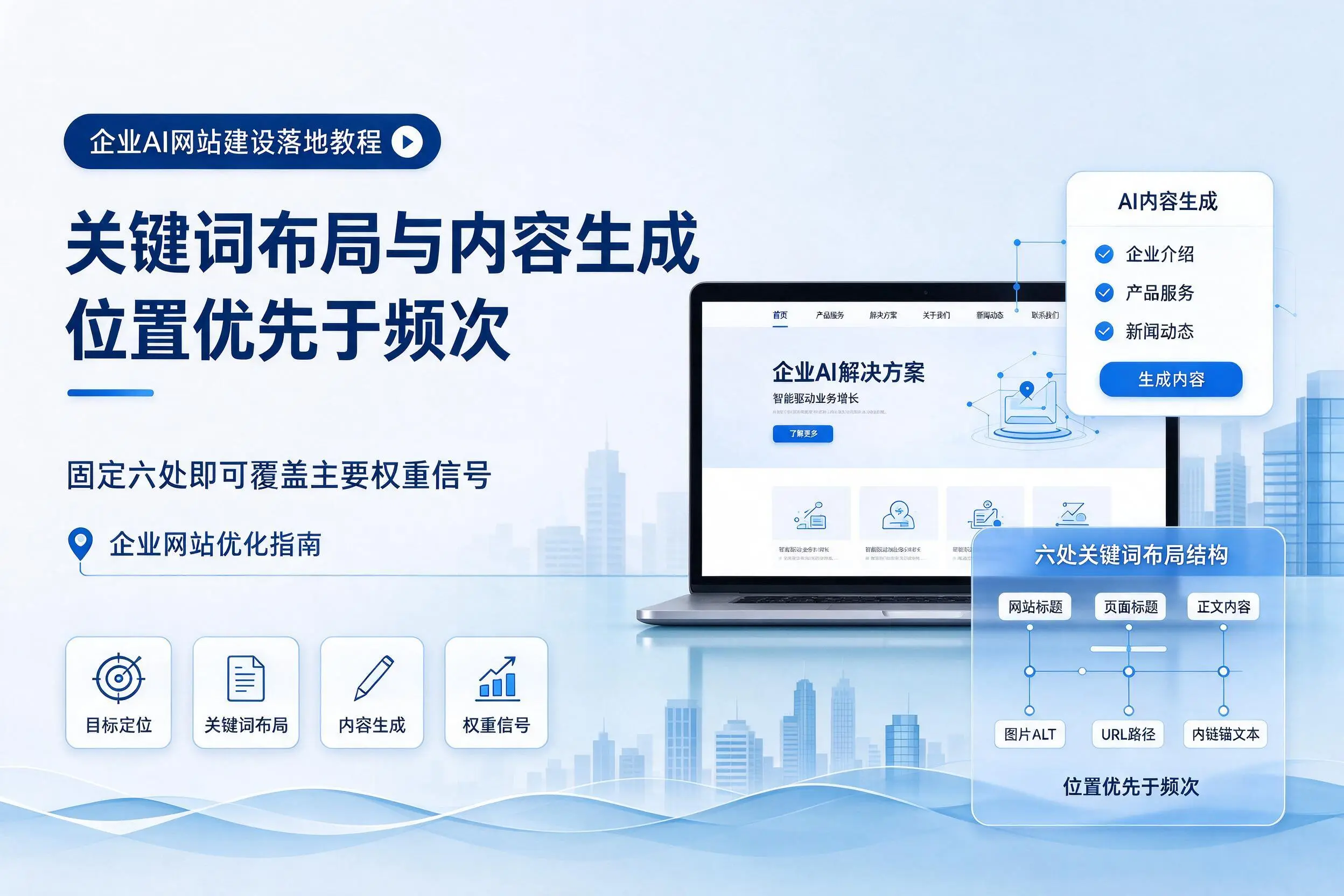 镇江企业AI网站建设落地教程:关键词布局与内容生成